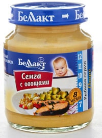 Пюре Беллакт Семга с овощами