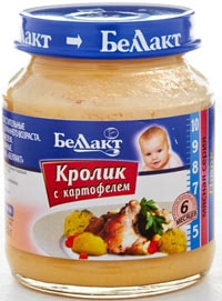 Пюре Беллакт Кролик с картофелем