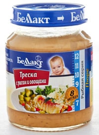 Пюре Беллакт Треска с овощами