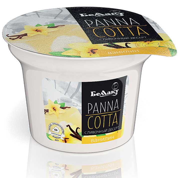 Десерт сливочный "Panna Cotta" с ароматом ванили