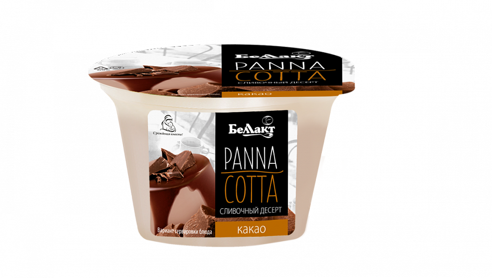Десерт сливочный "Panna Cotta" с какао