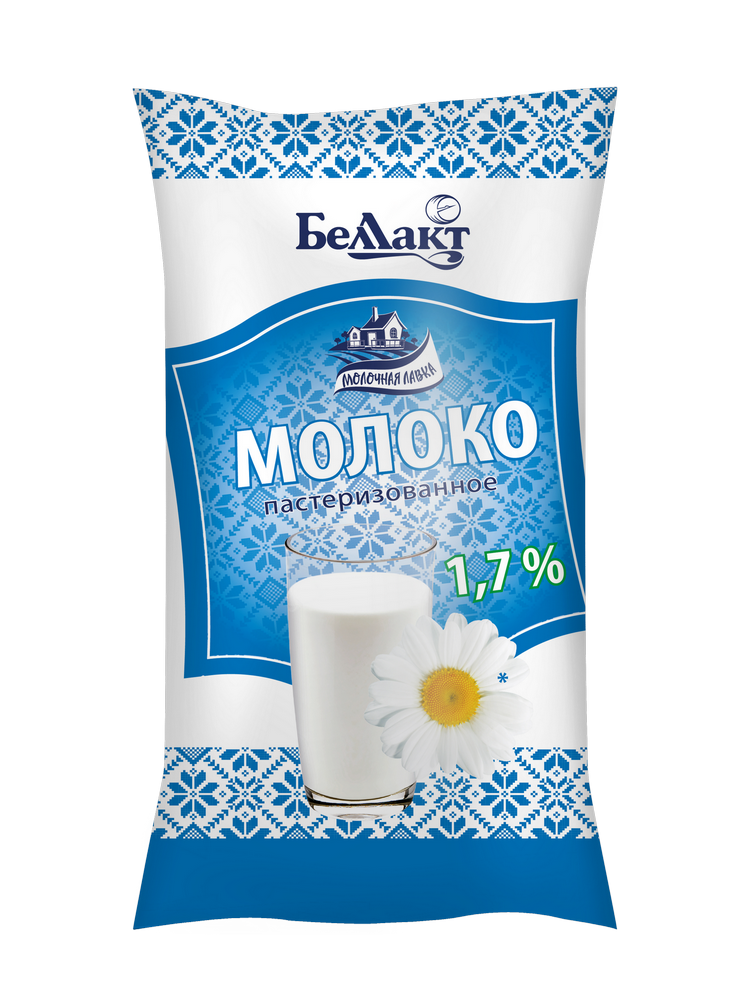 Молоко питьевое пастеризованное 1,7%