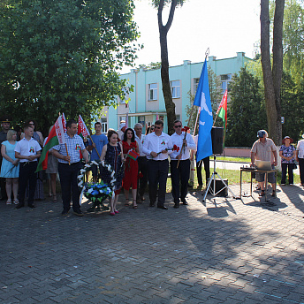 Очередной этап областной патриотической эстафеты передачи Вечного огня состоялся в городе Свислочь.